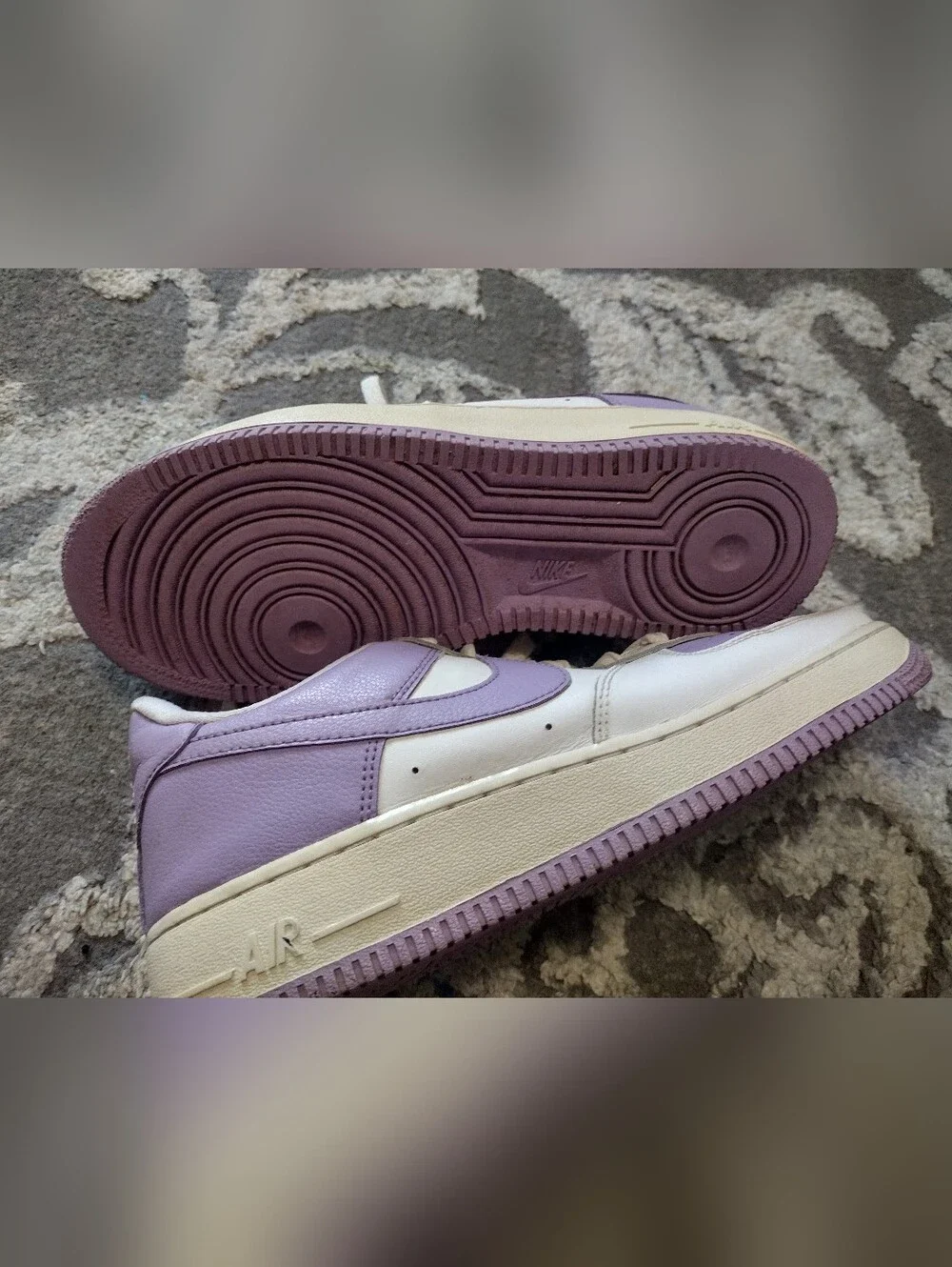Nike Air Force 1 Lavender And White Sneaker